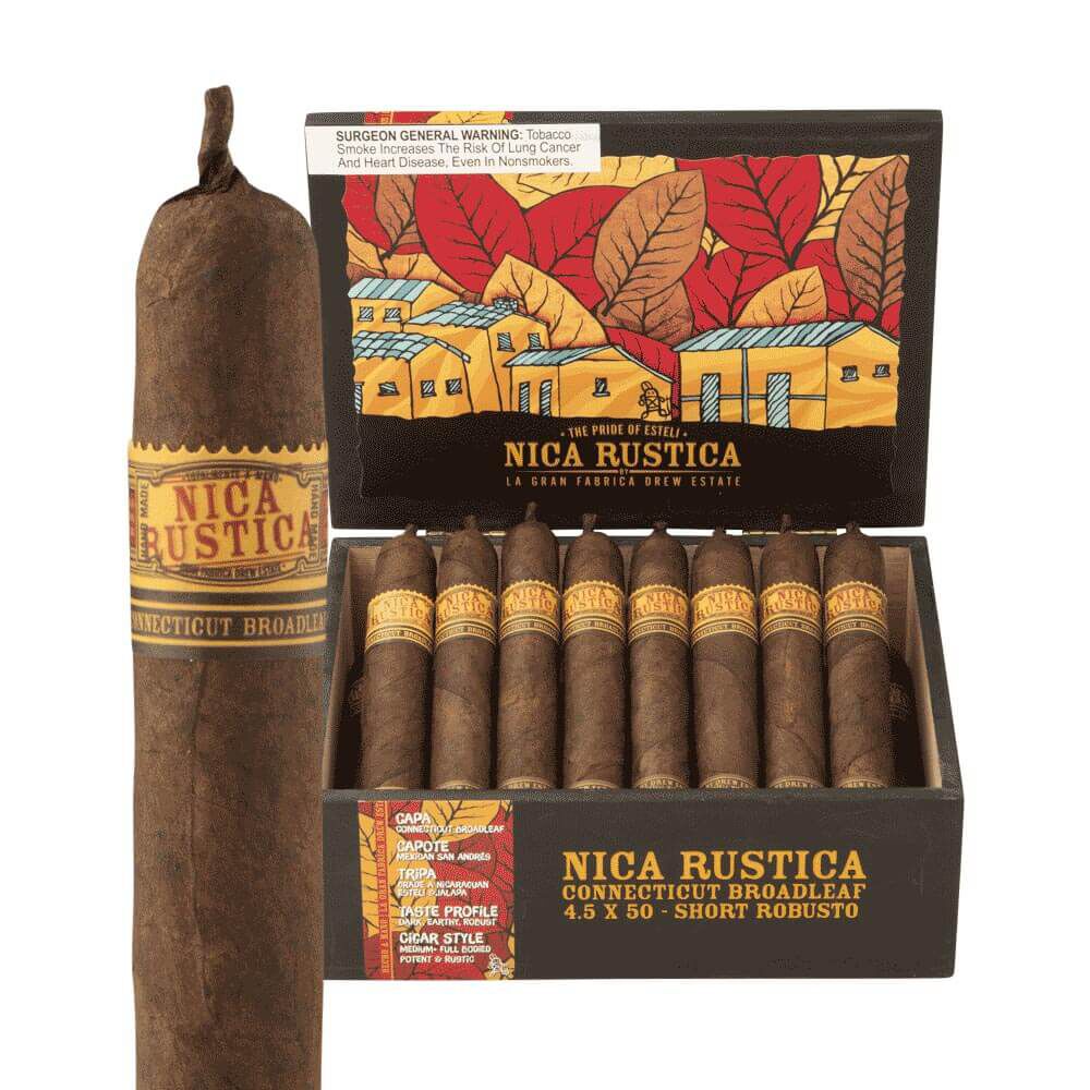 tobacco product for short Nica Rustica Broadleaf Short Robusto