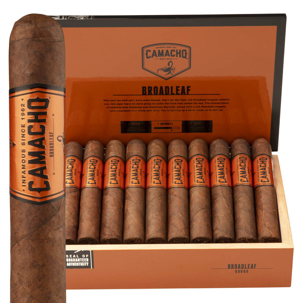 Camacho Broadleaf Gordo Box Open