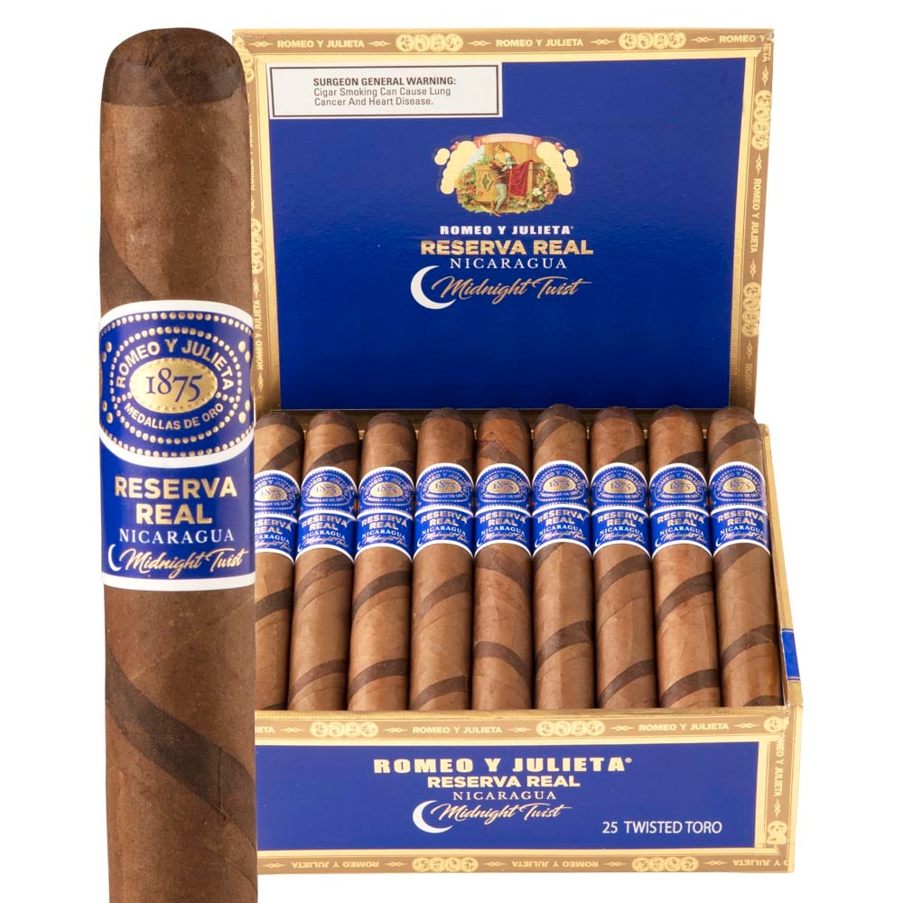 Romeo y Julieta Reserva Real Nicaragua Midnight Twist Twisted Toro
