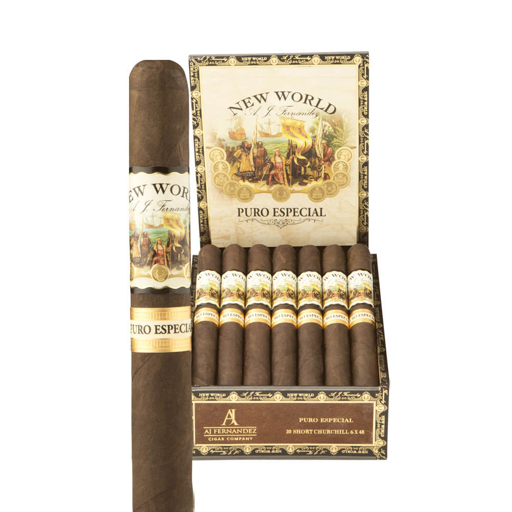 New World Puro Especial by AJ Fernandez Short Churchill